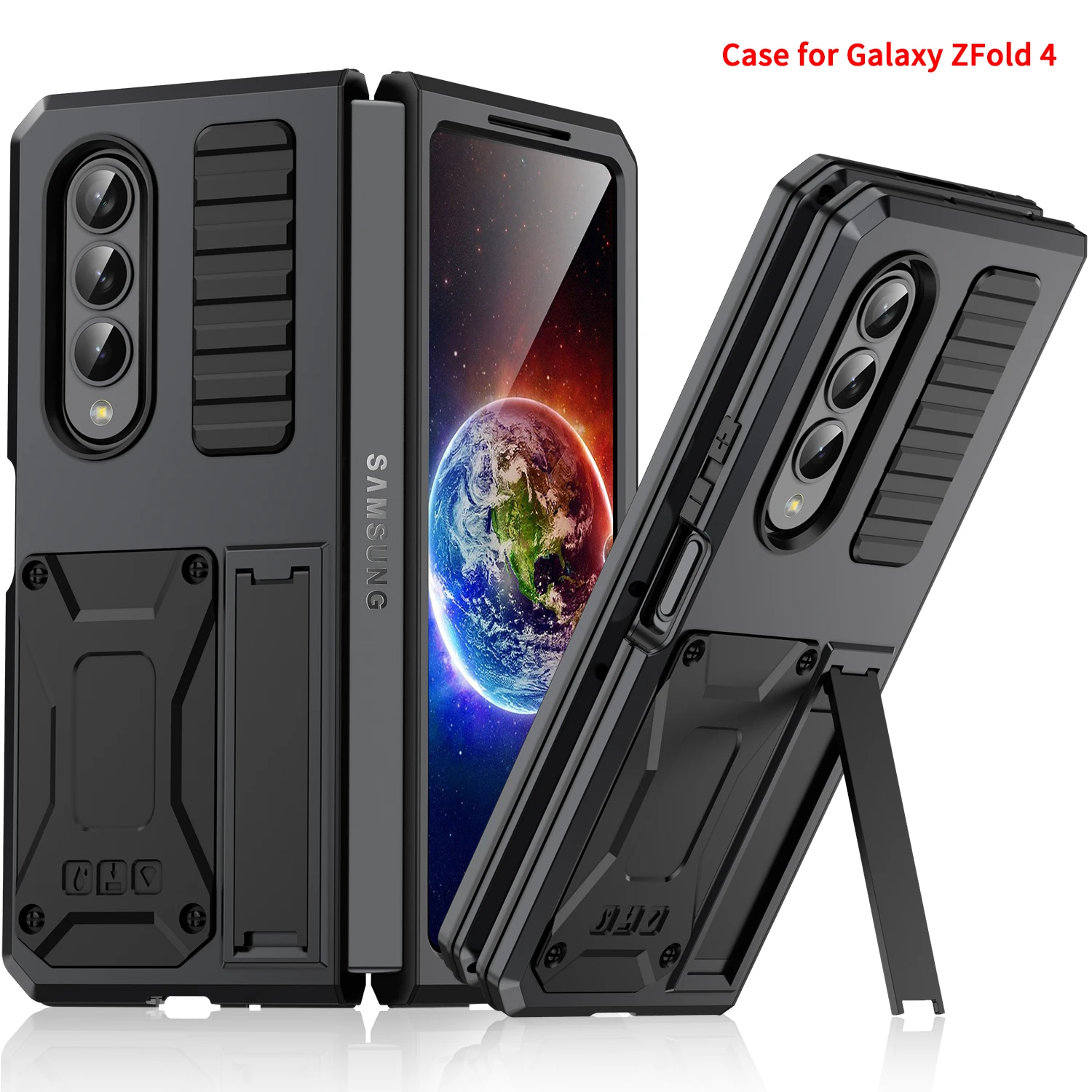 Противоударный чехол ZSHOW для Samsung Galaxy Z Fold 4, металлический сверхпрочный чехол с подставкой
Противоударный чехол ZSHOW для Samsung Galaxy Z Fold 4, металлический сверхпрочный чехол с подставкой