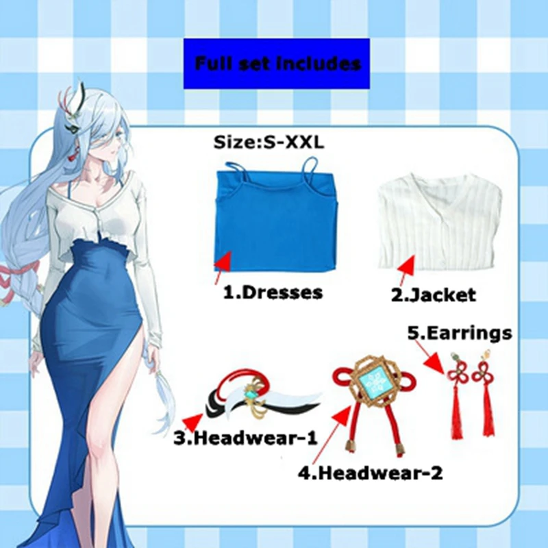 Hot New Game Genshin Impact ShenHe Copsplay Dresses Anime Costume Playsuit Set Fashion Knitted Jacket Halloween Set Masquerad
Hot New Game Genshin Impact ShenHe Copsplay Dresses Anime Costume Playsuit Set Fashion Knitted Jacket Halloween Set Masquerad