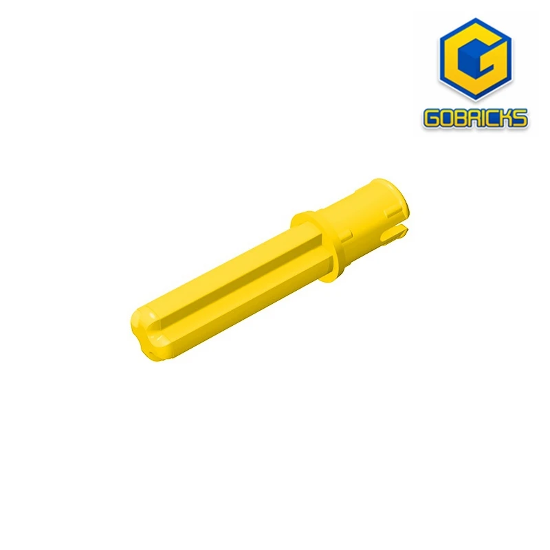 

Gobricks GDS-930 Technical, Axle 2 with Pin 3L with Friction Ridges Lengthwise compatible with lego 18651 DIY Educational Blocks