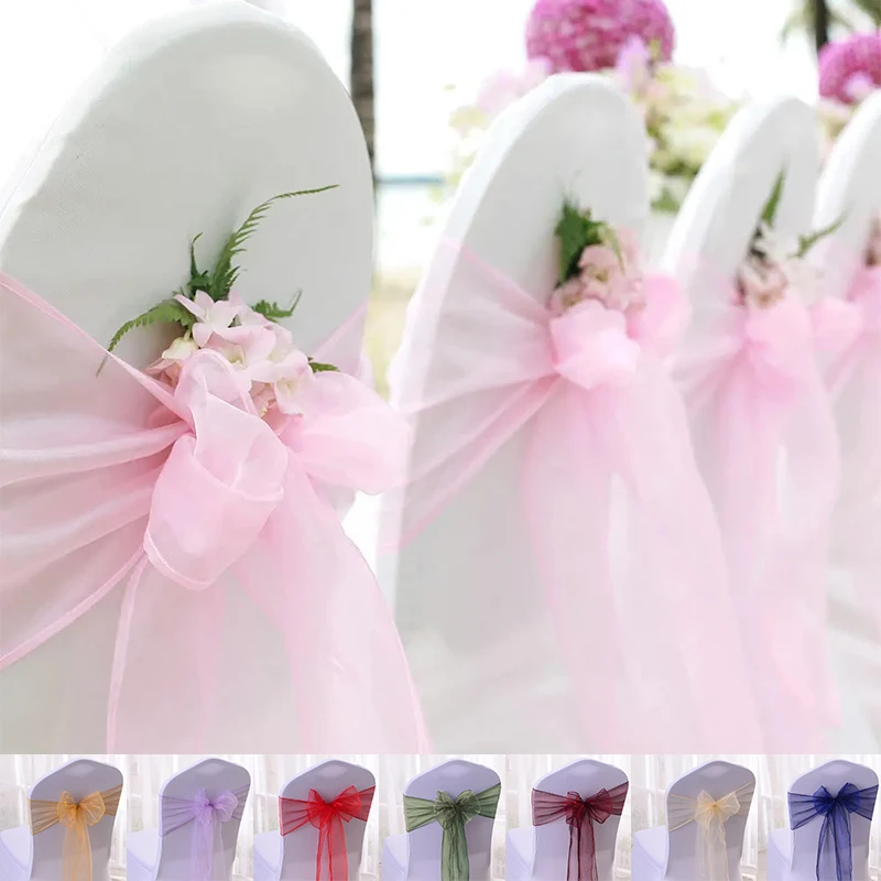 25PCS Chair Sashes Knot Bands Chair Bows for Wedding Party Hotel Banquet Decor Event Country Wedding Chair Decoration 17x275CM
25PCS Chair Sashes Knot Bands Chair Bows for Wedding Party Hotel Banquet Decor Event Country Wedding Chair Decoration 17x275CM