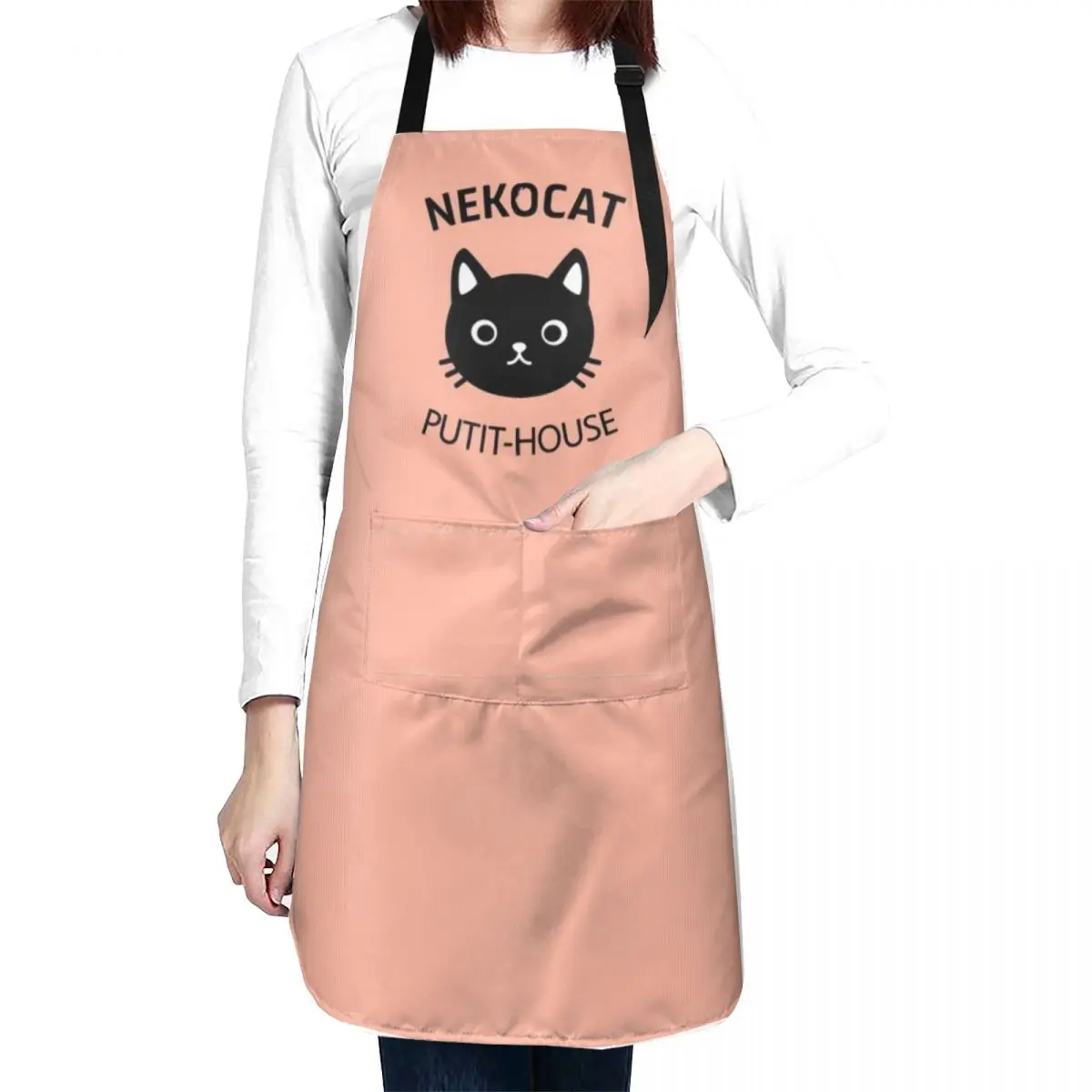 

NekoCat Putit-House Apron Kitchen Aprons Woman Kitchen Chef chef costume An Apron