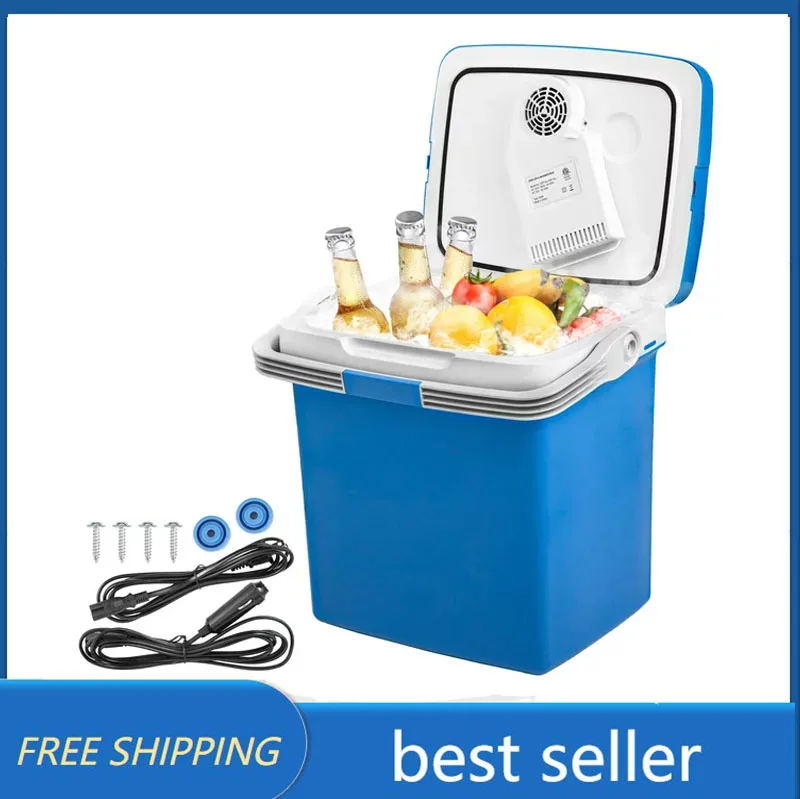 Electric Cooler and Warmer,28 Q Thermoelectric Fridge, Refrigerator with Collapsible Handle,110V AC Power Cord&12V Car Adapter
Electric Cooler and Warmer,28 Q Thermoelectric Fridge, Refrigerator with Collapsible Handle,110V AC Power Cord&12V Car Adapter