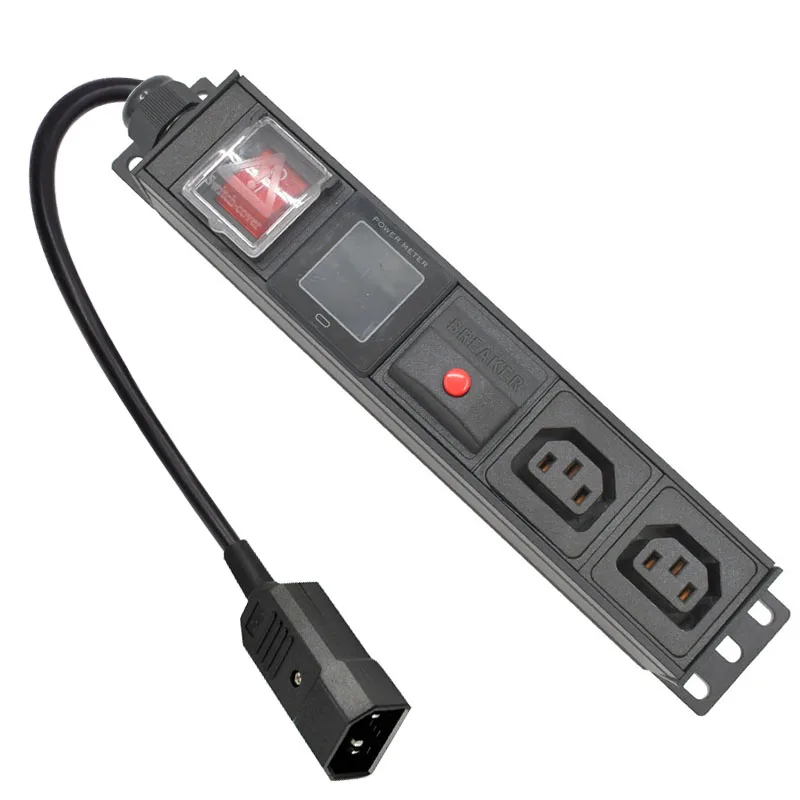 PDU Power Strip Distribution Digital display ammeter C13 2 Way output socket 2m Extension Cord With overload protection
PDU Power Strip Distribution Digital display ammeter C13 2 Way output socket 2m Extension Cord With overload protection