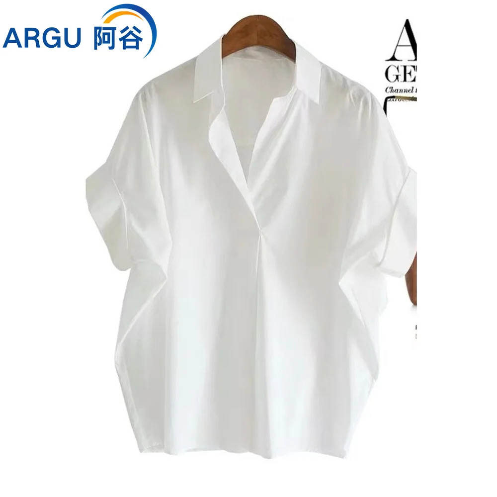 Women Blouses 2023 spring/summer simple short batwing sleeve turn town collar woman's shirts womens clothing y2k clothes shirts
Women Blouses 2023 spring/summer simple short batwing sleeve turn town collar woman's shirts womens clothing y2k clothes shirts