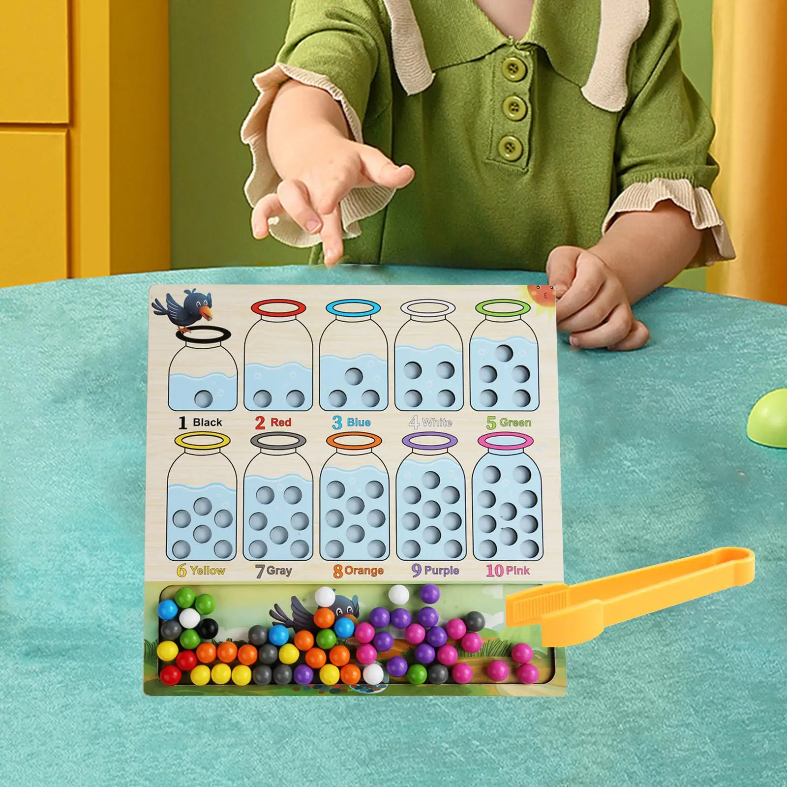 Matching Games Skills Toys Fine Motor Color Classification Birthday Gifts Board Game Baby Multi Color 55Pcs Bead Montessori Toy
Matching Games Skills Toys Fine Motor Color Classification Birthday Gifts Board Game Baby Multi Color 55Pcs Bead Montessori Toy