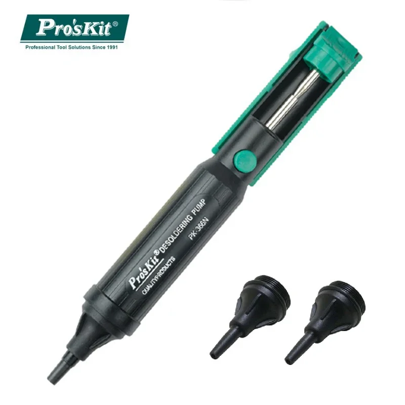 

Soldering Iron Pen Pro'skit 8PK-366N-G Suction Tin Solder Suckers Desoldering Gun proskit Hand Tools Desoldering Pump