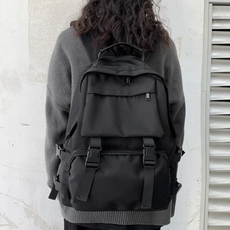 Simple Backpacks Large Capacity Travel Bag Solid Harajuku Student schoolbag Backpack Women Man bag Unisex
Simple Backpacks Large Capacity Travel Bag Solid Harajuku Student schoolbag Backpack Women Man bag Unisex