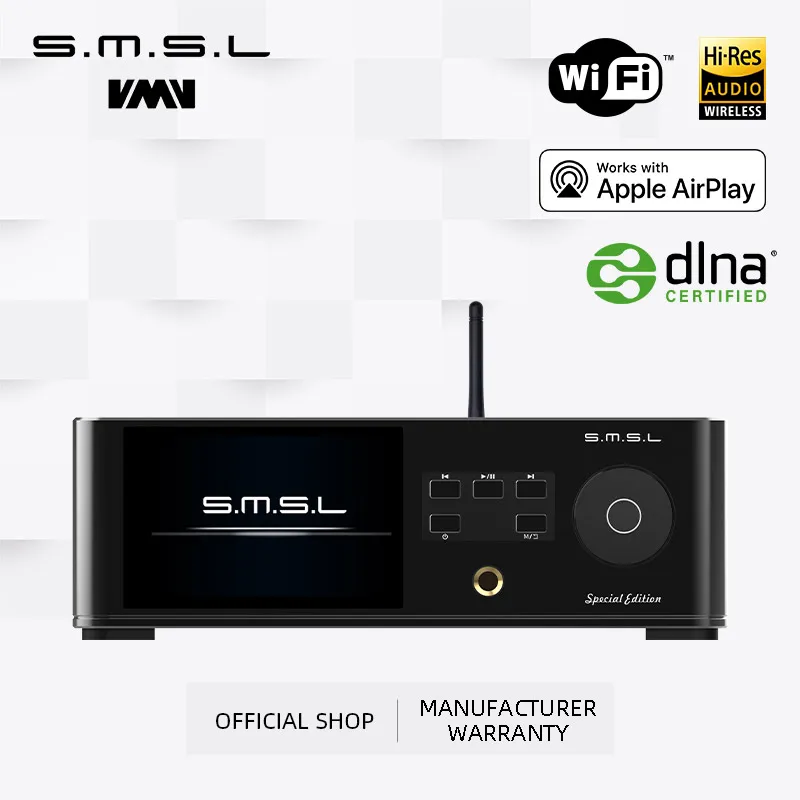 SMSL DP5se HiFI Network Music Player ES9039Q2M MQA DSD256 Bluetooth SD Card OTG Support 4TB Hard Disk With Remote Control
SMSL DP5se HiFI Network Music Player ES9039Q2M MQA DSD256 Bluetooth SD Card OTG Support 4TB Hard Disk With Remote Control