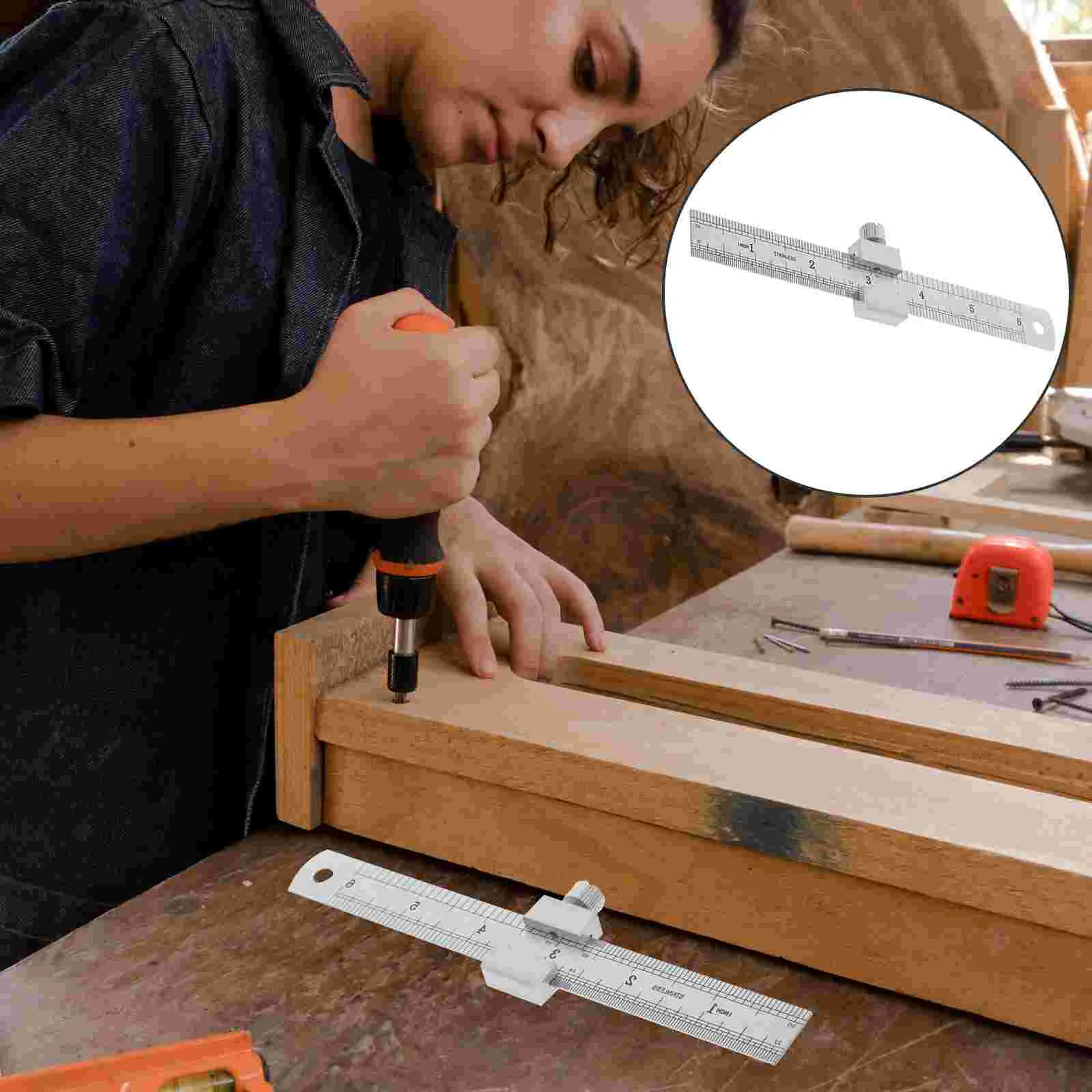 Iplusmile Woodworking Ruler Slide Stop 6 Inch 15Cm Stainless Steel Precision Pocket Ruler Measuring Scribing Rulers Measure
Iplusmile Woodworking Ruler Slide Stop 6 Inch 15Cm Stainless Steel Precision Pocket Ruler Measuring Scribing Rulers Measure
