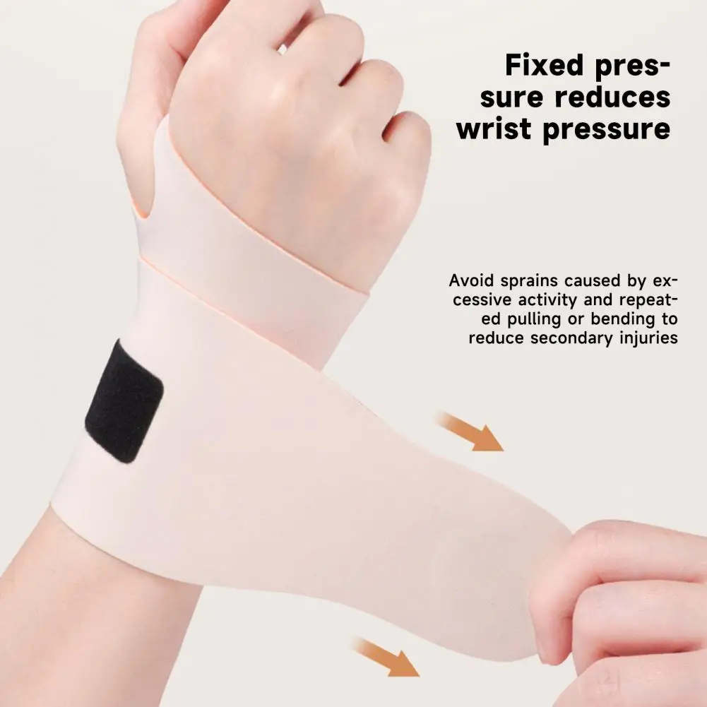 

Compression Wrist Brace Ultra-thin Breathable Wrist Thumb Support Sleeve with Fastener Tape for Injury Splint Soft Elastic