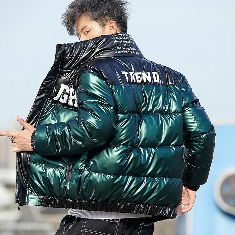 Winter men's bright leather thermal cotton clothing fashionable brand leisure students trendy and thickened cotton coat youth wi
Winter men's bright leather thermal cotton clothing fashionable brand leisure students trendy and thickened cotton coat youth wi