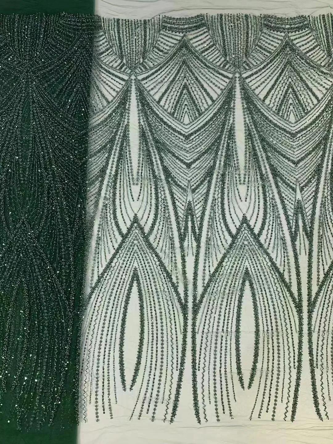 Green French Tulle Lace Fabric Embroidery African Handmade Beaded Lace Fabric High End Mesh Material Luxury Sequins For Party
Green French Tulle Lace Fabric Embroidery African Handmade Beaded Lace Fabric High End Mesh Material Luxury Sequins For Party