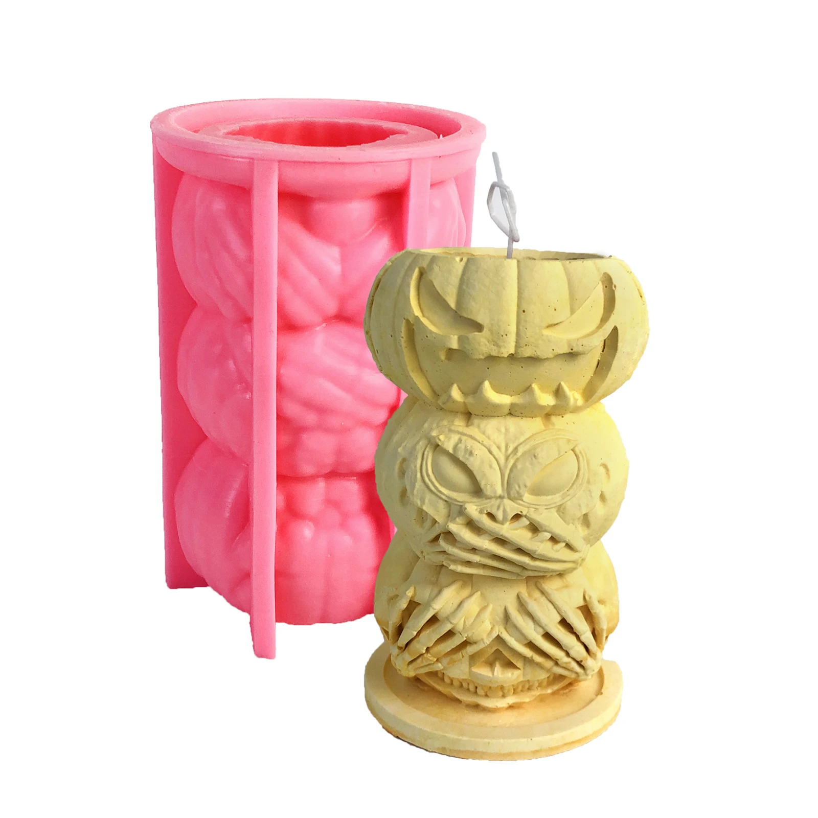 Pumpkin Candle Holder Silicone Mold Halloween Decoration Stereoscopic Devil Pumpkin Candle Holder Molds
Pumpkin Candle Holder Silicone Mold Halloween Decoration Stereoscopic Devil Pumpkin Candle Holder Molds