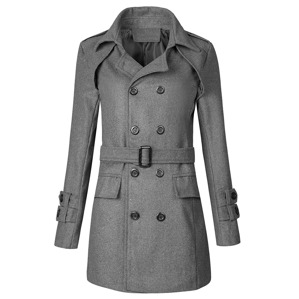 Comfy Fashion Daily Coat Man Underwear Double Breasted Lapel Neck Long Sleeve Outwear Cardigan Trench Coat For Man
Comfy Fashion Daily Coat Man Underwear Double Breasted Lapel Neck Long Sleeve Outwear Cardigan Trench Coat For Man