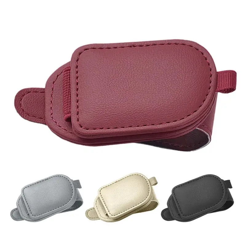 Magnetic Sunglass Holder PU leather Auto Sun Visor Eyeglasses Back Clip Holder Durable Glasses Case For Car Interior Accessories
Magnetic Sunglass Holder PU leather Auto Sun Visor Eyeglasses Back Clip Holder Durable Glasses Case For Car Interior Accessories