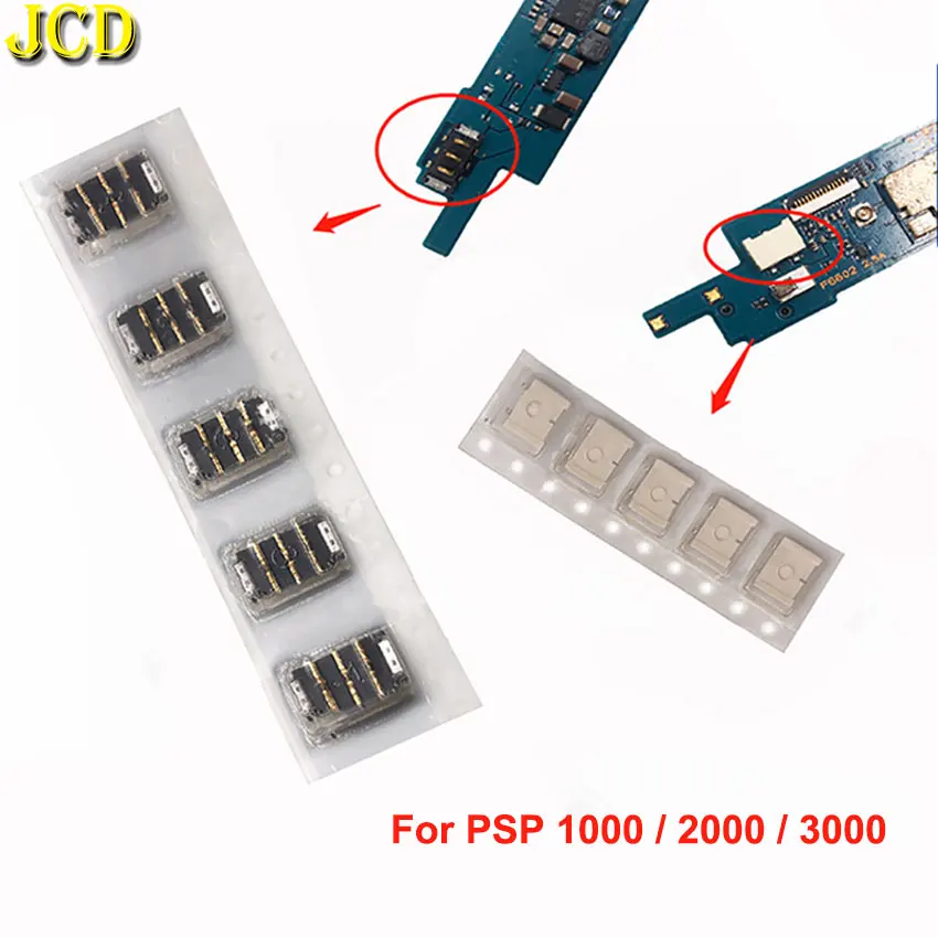 

1PCS For PSP 1000 200 3000 Charging Port Socket Female Seat / Battery Contact Port Connector For PSP1000 PSP2000 PSP3000 Console