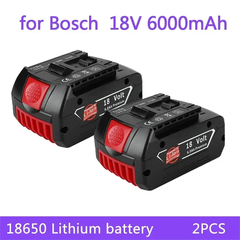 18V Battery 6.0Ah for Bosch Electric Drill 18V Rechargeable Li-ion Battery BAT609, BAT609G, BAT618, BAT618G, BAT614 + 1Charger
18V Battery 6.0Ah for Bosch Electric Drill 18V Rechargeable Li-ion Battery BAT609, BAT609G, BAT618, BAT618G, BAT614 + 1Charger