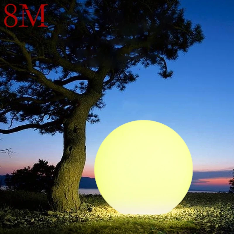 

8M LED ball lamp courtyard lamp landscape outdoor lawn lamp garden Rechargeable