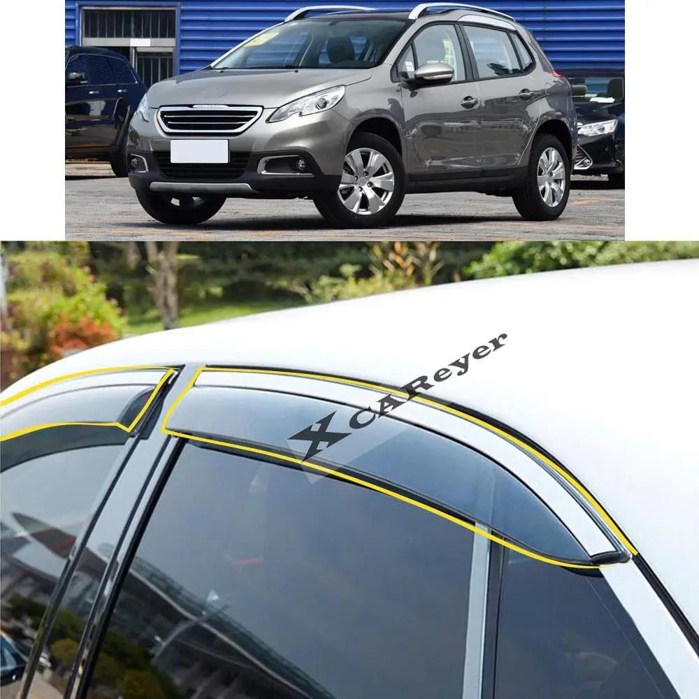 For Peugeot 2008 2014 2015 2016 2017 2018 2019 Car Body Styling Sticker Plastic Window Glass Wind Visor Rain/Sun Guard Vent
For Peugeot 2008 2014 2015 2016 2017 2018 2019 Car Body Styling Sticker Plastic Window Glass Wind Visor Rain/Sun Guard Vent
