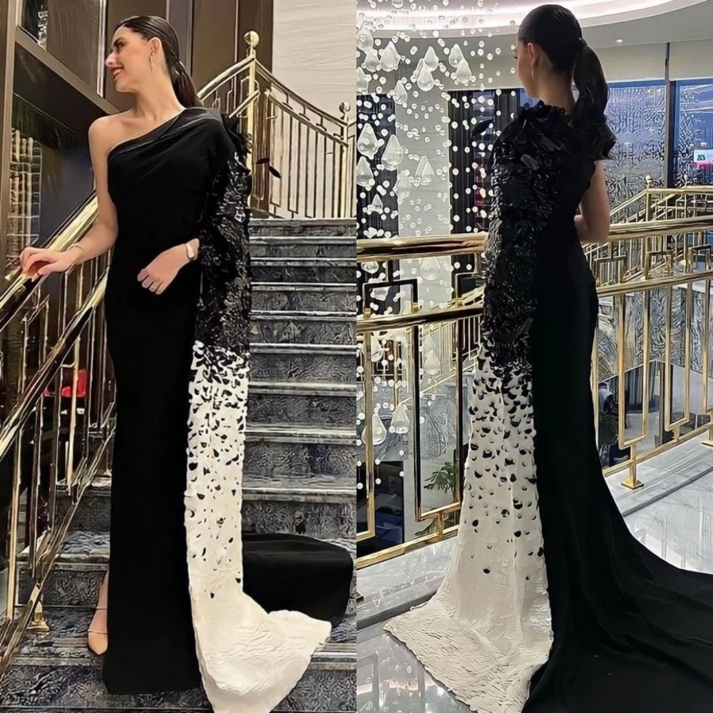 Evening Saudi ArabiaBall Satin Applique Birthday A-line One-shoulder Bespoke Occasion Gown Long es
Evening Saudi ArabiaBall Satin Applique Birthday A-line One-shoulder Bespoke Occasion Gown Long es