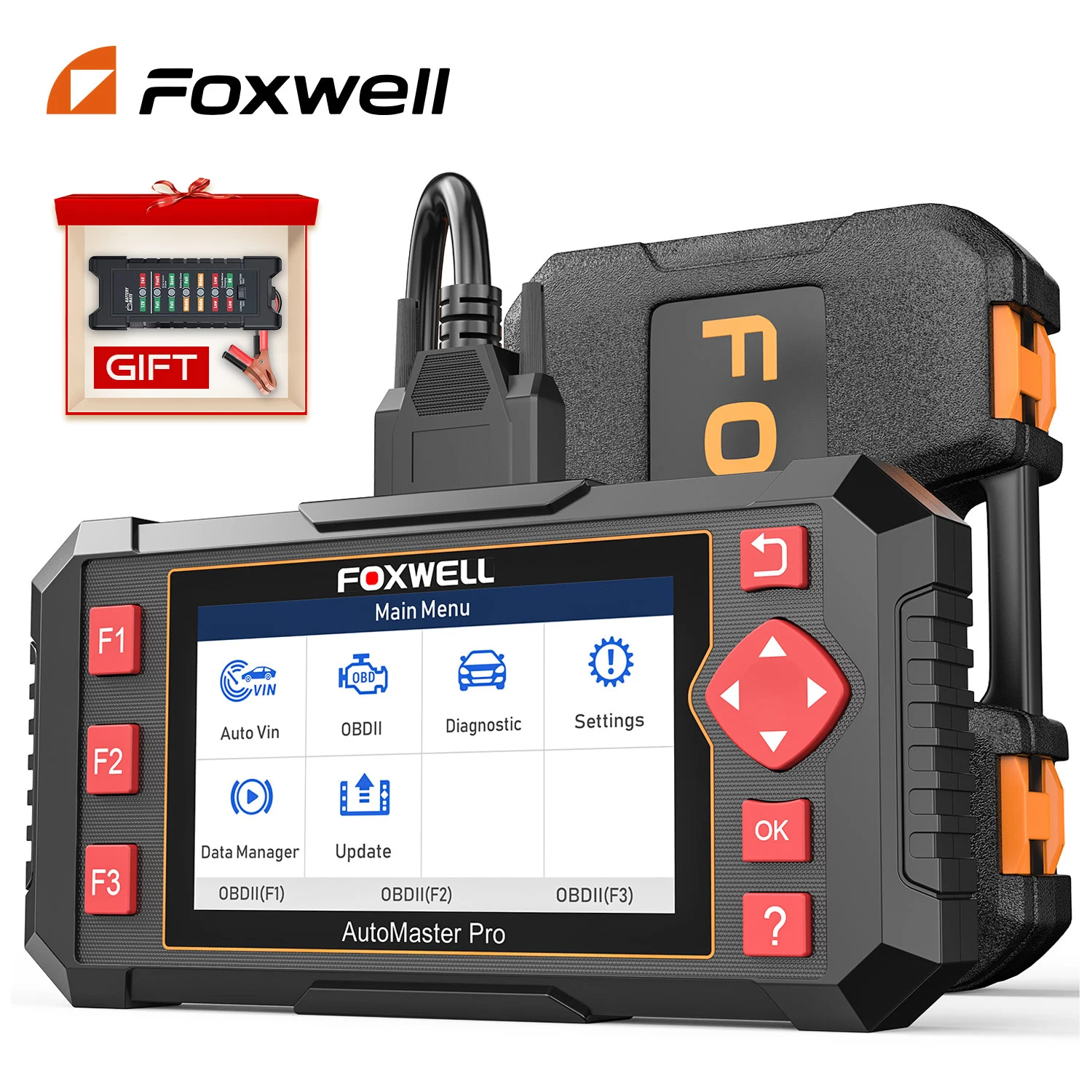 Автомобильный сканер FOXWELL NT604 Elite OBD2 ABS SRS кодов коробки передач считыватель