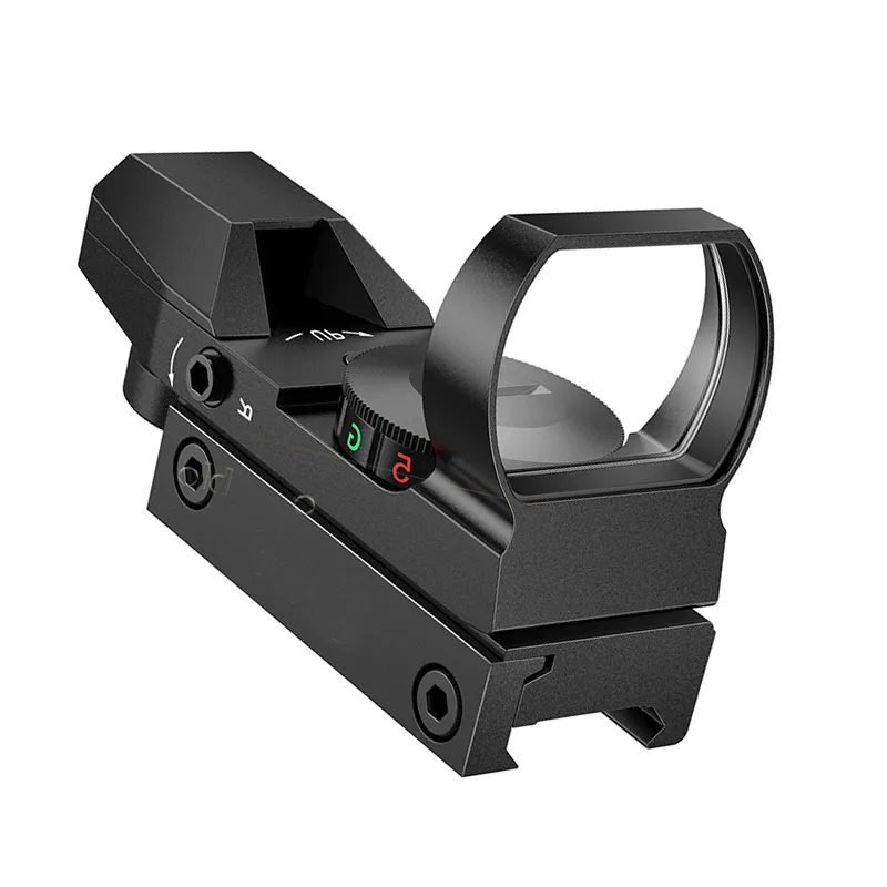 

1X22X33 Riflescope Rifle Hunting Scopes Holographic Red Green Illuminated Collimator Sight Reflex Sight With 20mm Rail