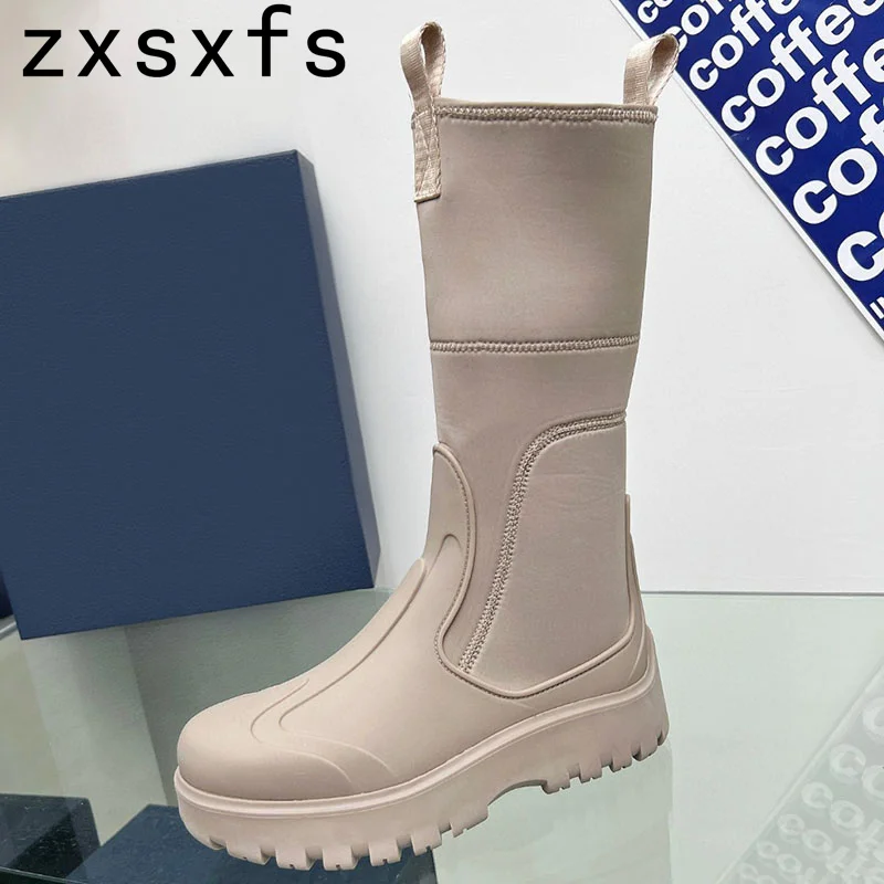 Luxury Brand Stretch Long Boots Women Men Square Heel Platform Mid Calf Boots Lover's Autumn Round Toe Casual Shoes Male Boots
Luxury Brand Stretch Long Boots Women Men Square Heel Platform Mid Calf Boots Lover's Autumn Round Toe Casual Shoes Male Boots