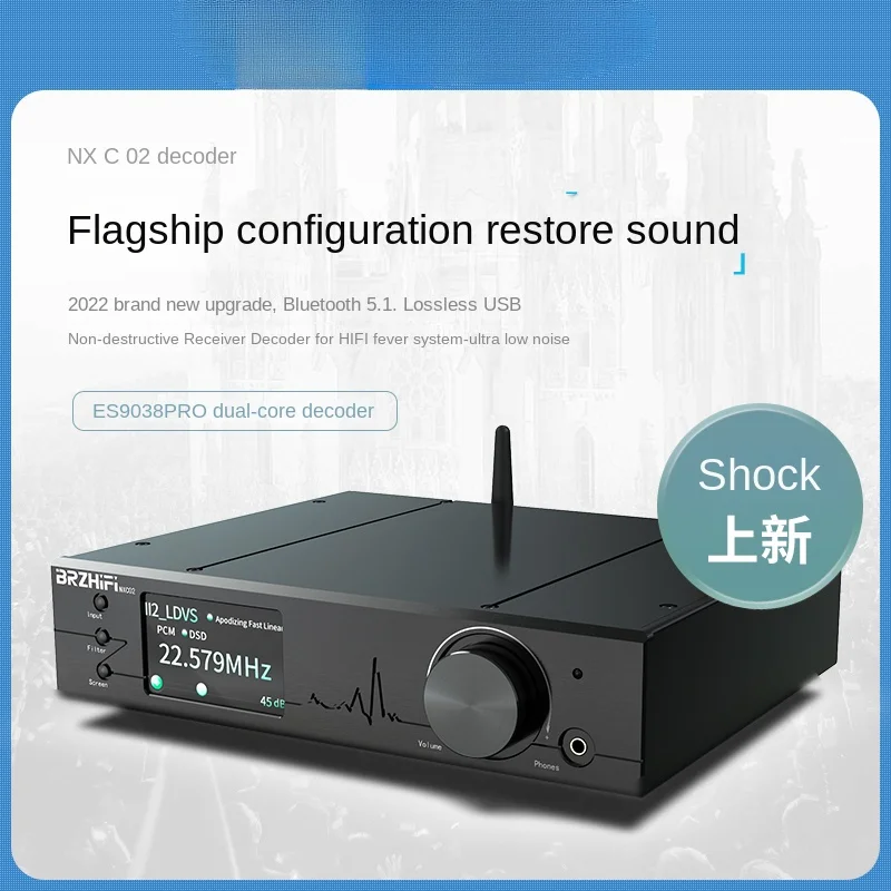 2022 New Nxc02 Dual Core Es9038pro Digital Audio HiFi Fancier Grade Decoder Bluetooth 5.0
2022 New Nxc02 Dual Core Es9038pro Digital Audio HiFi Fancier Grade Decoder Bluetooth 5.0