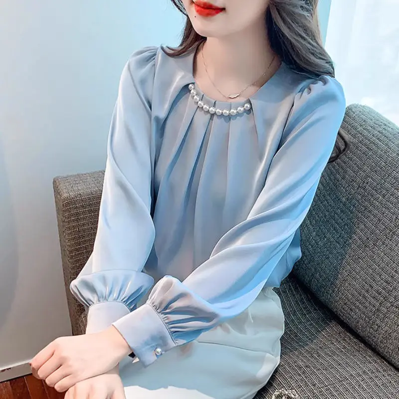 Autumn Women O-Neck Pearl Chiffon Blouse Shirt Tops Long Sleeve Blouse Women Blouses 2024 Femme Shirts Long Sleeve V147
Autumn Women O-Neck Pearl Chiffon Blouse Shirt Tops Long Sleeve Blouse Women Blouses 2024 Femme Shirts Long Sleeve V147