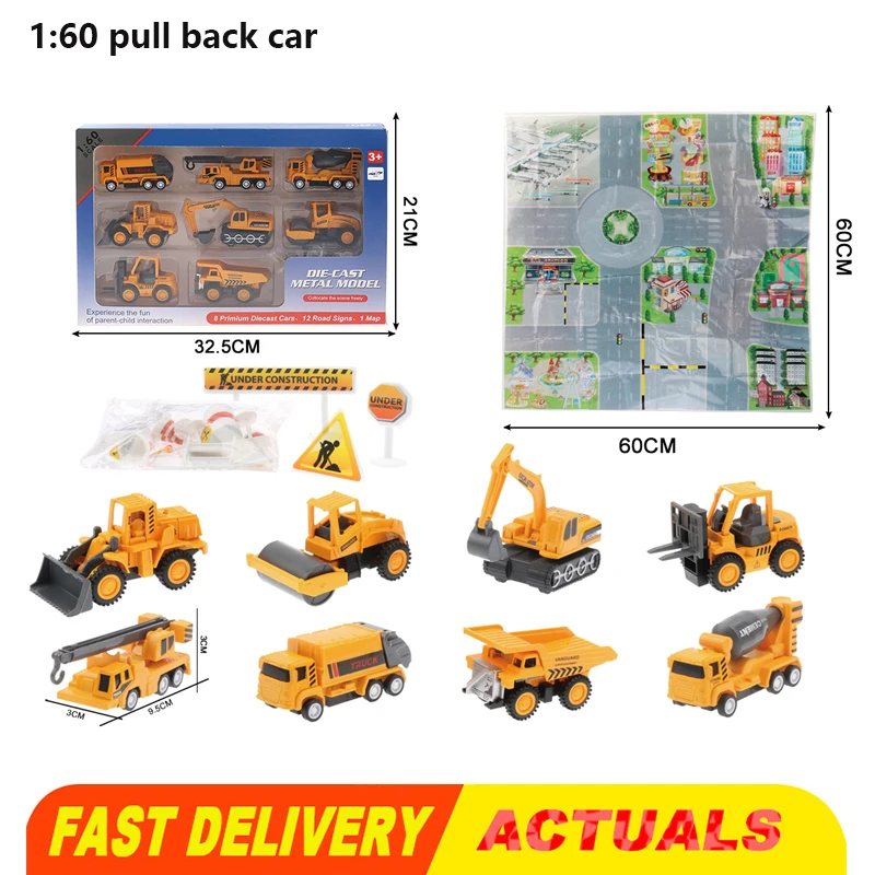 1:60 Mini Engineering Fire Truck Car with Play Mat & 12PCS Barrier Accessories Pull Back Car Model Toys For Children Boys Gifts
1:60 Mini Engineering Fire Truck Car with Play Mat & 12PCS Barrier Accessories Pull Back Car Model Toys For Children Boys Gifts