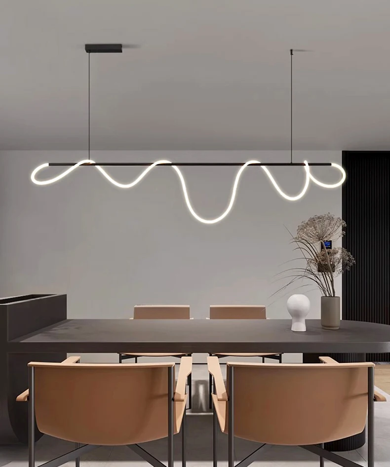 Nordic Home Decor Line Chandeliers for Dining Room Lustre Pendant Lamps Hanging Lamps for Ceiling Light Fixture Indoor Linear
Nordic Home Decor Line Chandeliers for Dining Room Lustre Pendant Lamps Hanging Lamps for Ceiling Light Fixture Indoor Linear