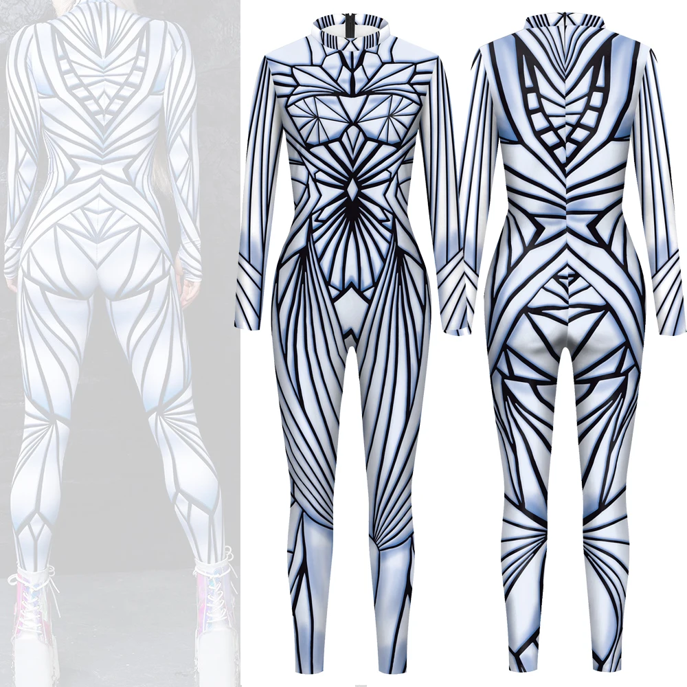 VIP FASHION Crystal Damage Costume Carnival 3D Printed Jumpsuit Girl Holiday Party Cosplay Clothes Sexy Zentai Suit for Women
VIP FASHION Crystal Damage Costume Carnival 3D Printed Jumpsuit Girl Holiday Party Cosplay Clothes Sexy Zentai Suit for Women