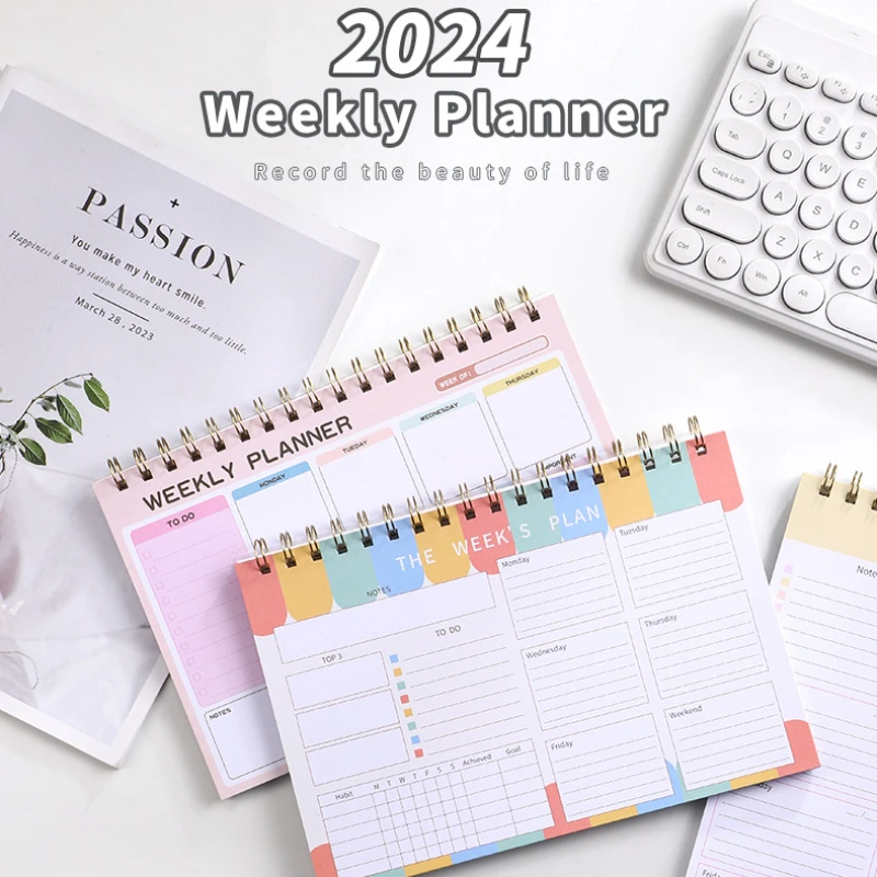 Agenda New English Weekly Planner This PP Surface Coil Notepad Weekly Planner Notebook Stationery Office Accessories for Desk
Agenda New English Weekly Planner This PP Surface Coil Notepad Weekly Planner Notebook Stationery Office Accessories for Desk