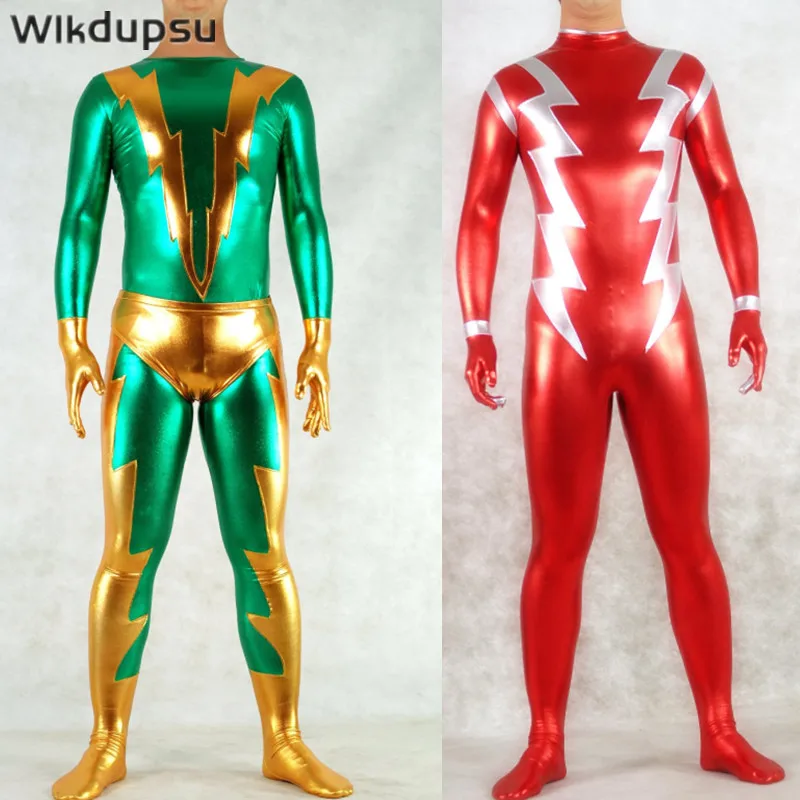 Oil Glossy Shiny Mens Zentai Suit Cosplay Full Bodysuit Catsuit Lingerie Body Suit Tights Super Hero Costume Adults Flash Man
Oil Glossy Shiny Mens Zentai Suit Cosplay Full Bodysuit Catsuit Lingerie Body Suit Tights Super Hero Costume Adults Flash Man