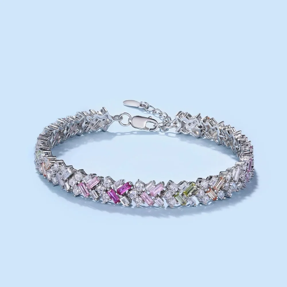 Oem Odm Minimalist 925 Sterling Silver Bracelet Jewelry Set Cz Cubic Zirconia Colorful Pink Stone Diamond Tennis Bracelets Women
Oem Odm Minimalist 925 Sterling Silver Bracelet Jewelry Set Cz Cubic Zirconia Colorful Pink Stone Diamond Tennis Bracelets Women