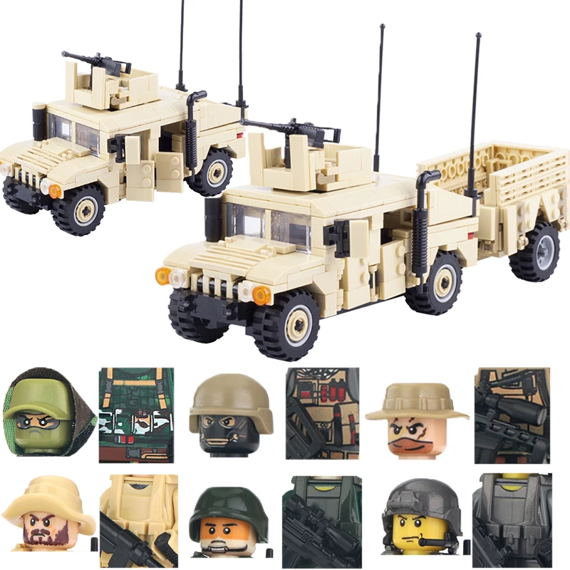 Строительные блоки MOC Military Hummered, армия США, штурмовой автомобиль, блоки, спецназ, полиция, спецназ, солдат, модель оружия, игрушки
Строительные блоки MOC Military Hummered, армия США, штурмовой автомобиль, блоки, спецназ, полиция, спецназ, солдат, модель оружия, игрушки