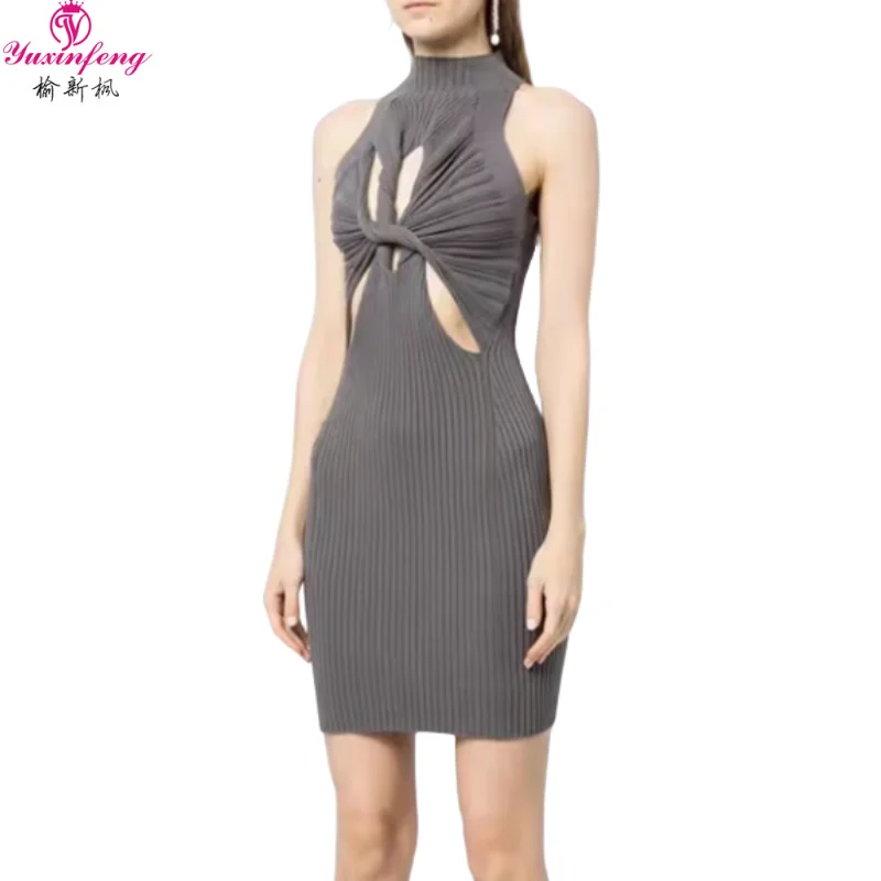 Yuxinfeng 2023 Autumn New Sexy Hollow Out Design Jersey Dress Women Sleeveless Vest Bodycon Dress Sexy Middle Long Dresses
Yuxinfeng 2023 Autumn New Sexy Hollow Out Design Jersey Dress Women Sleeveless Vest Bodycon Dress Sexy Middle Long Dresses