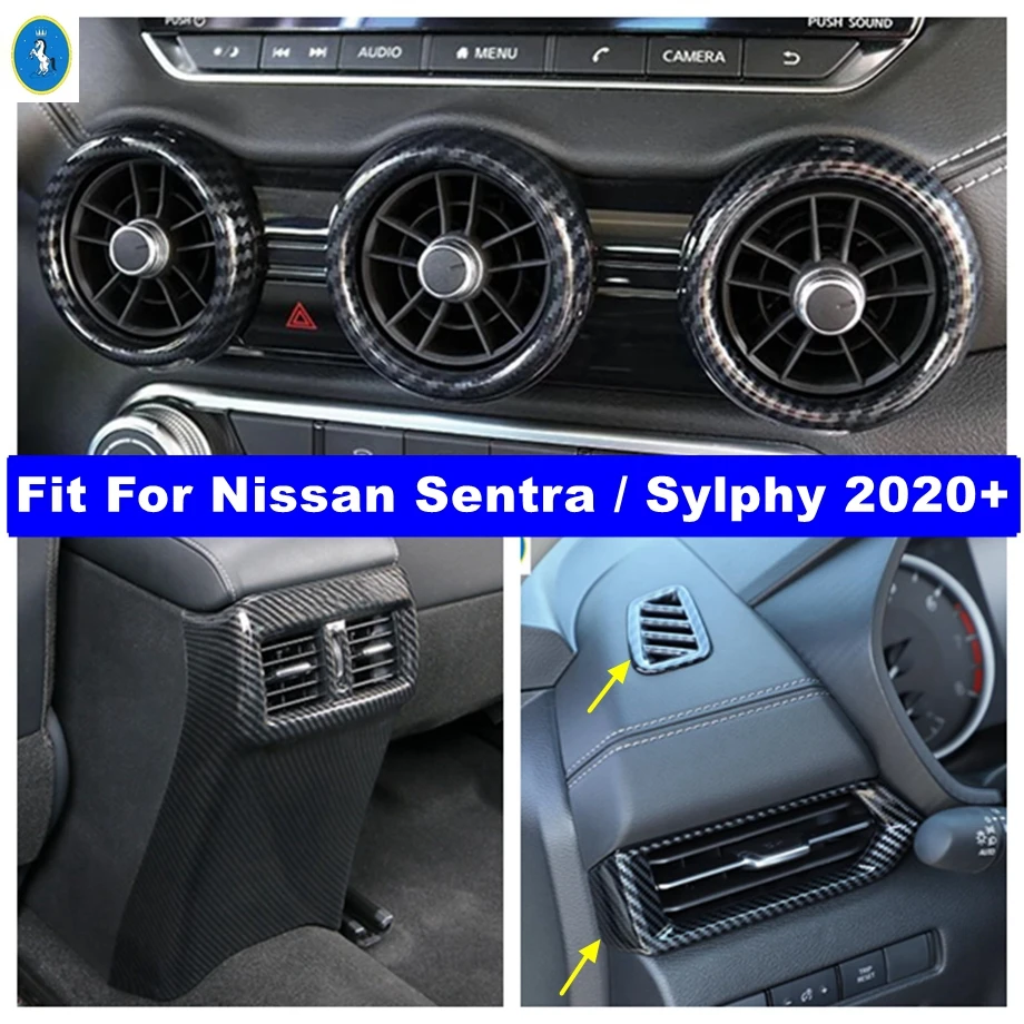 Задняя решетка вентиляции/Крышка Кондиционера Подходит для Nissan Sentra / Sylphy 2020-2023, аксессуары для салона автомобиля из углеродного волокна
Задняя решетка вентиляции/Крышка Кондиционера Подходит для Nissan Sentra / Sylphy 2020-2023, аксессуары для салона автомобиля из углеродного волокна