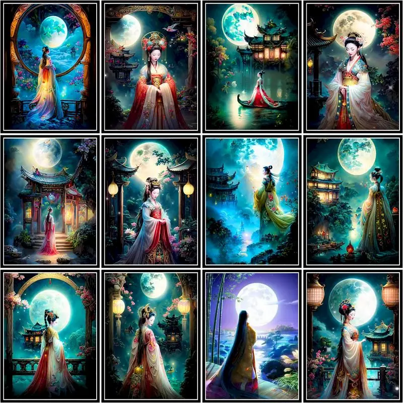 GATYZTORY Pictures By Number Ancient Chinese Women Kits Home Decor Painting By Numbers Moon Landscape Drawing On Canvas
GATYZTORY Pictures By Number Ancient Chinese Women Kits Home Decor Painting By Numbers Moon Landscape Drawing On Canvas