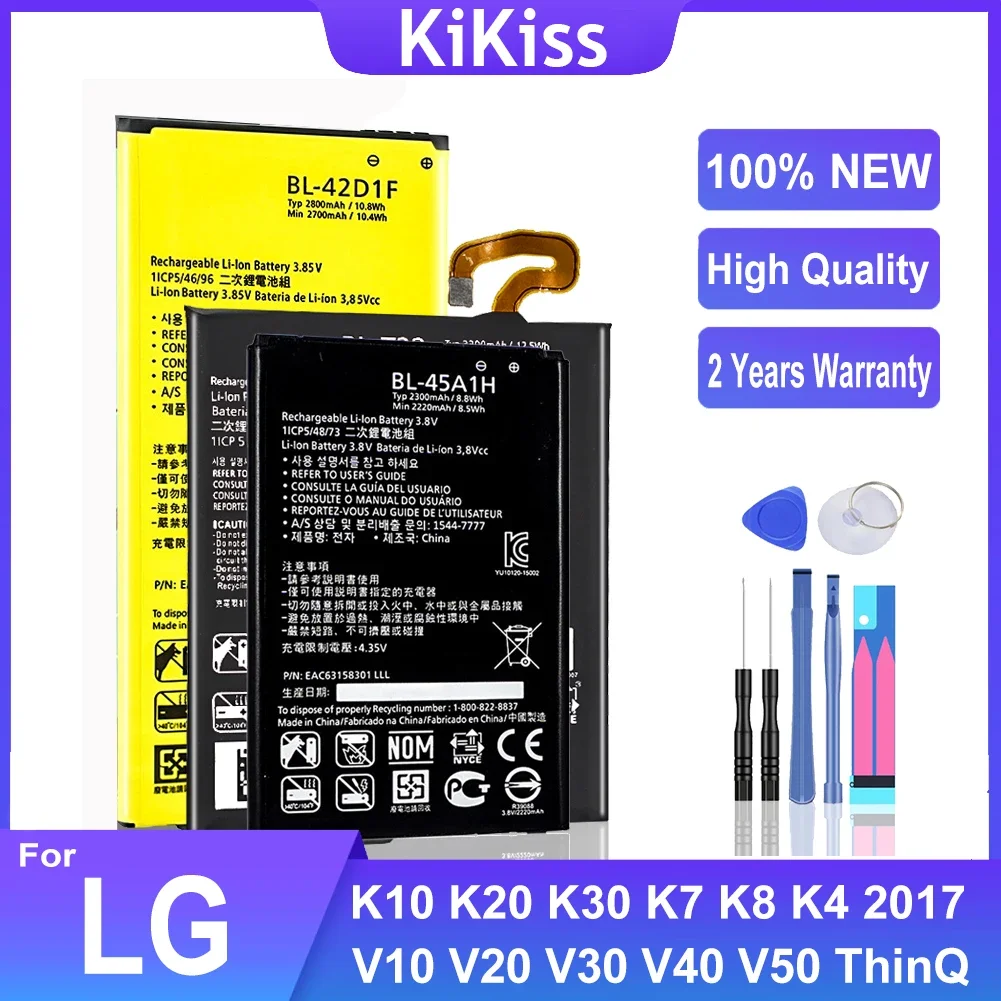 

Battery BL-46G1F For LG K10 K20 K30 K7 K8 K4 2017 Plus/ V10 V20 V30 V40 V50 ThinQ/Q6 Q8 Q10 BL-45F1F BL-46ZH BL-44E1F BL-45B1F