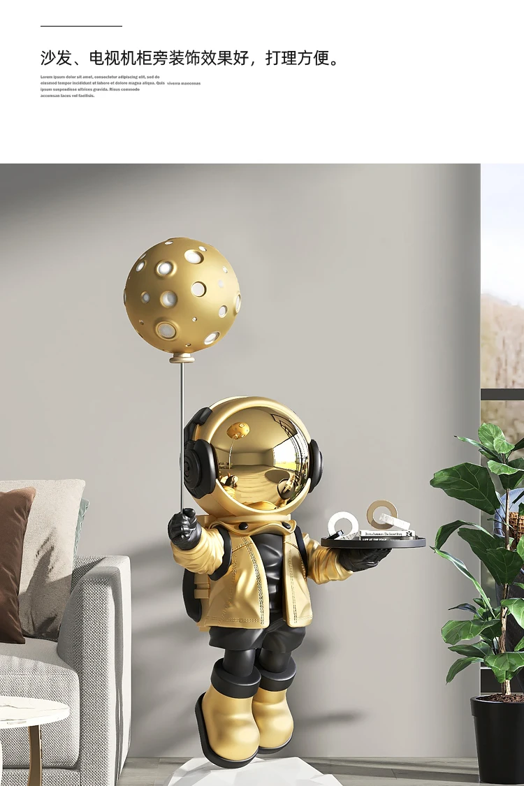 Large Creative Astronaut Astronaut Floor-standing Storage Ornaments, Smart Home Decorations, Bluetooth Speaker Functions Large Creative Astronaut Astronaut Floor-standing Storage Ornaments, Smart Home Decorations, Bluetooth Speaker Functions