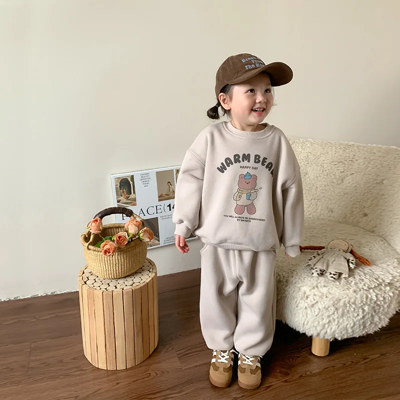 Children's Sweatshirt Set Plush Baby 2023 Winter Clothes New Girls Clothing Winter Clothes Korean Version
Children's Sweatshirt Set Plush Baby 2023 Winter Clothes New Girls Clothing Winter Clothes Korean Version