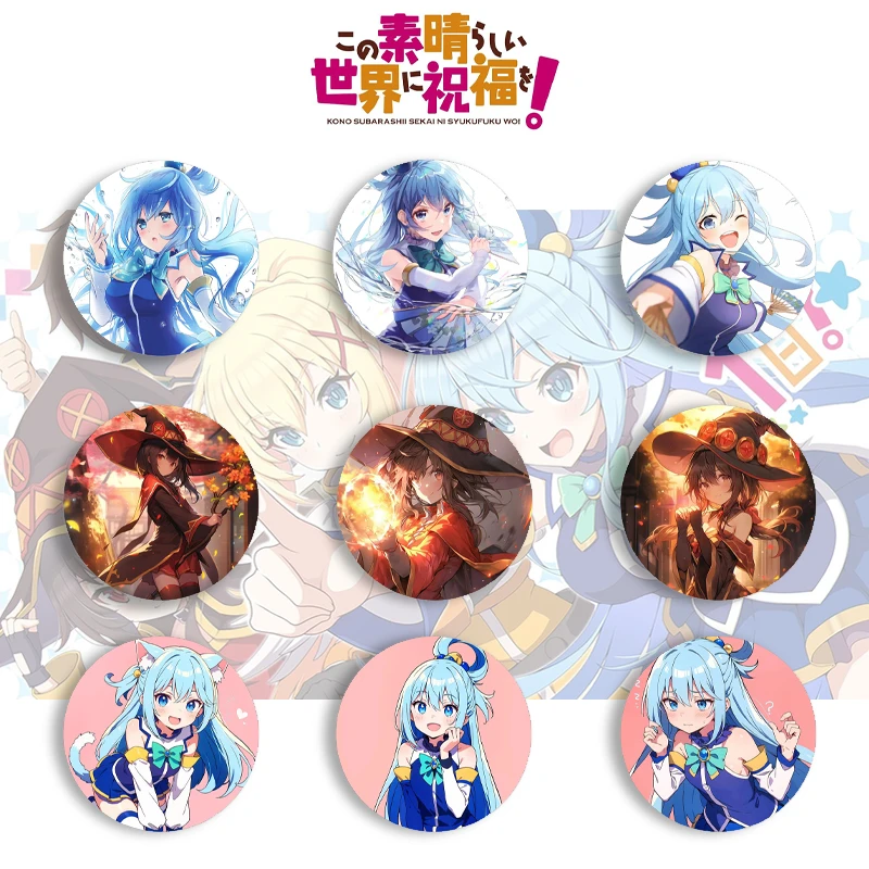 Anime KonoSuba God's Blessing on This Wonderful World Brooch Round Icon Original Badge Pendant Pins Insignia Jewelry Accessories
Anime KonoSuba God's Blessing on This Wonderful World Brooch Round Icon Original Badge Pendant Pins Insignia Jewelry Accessories