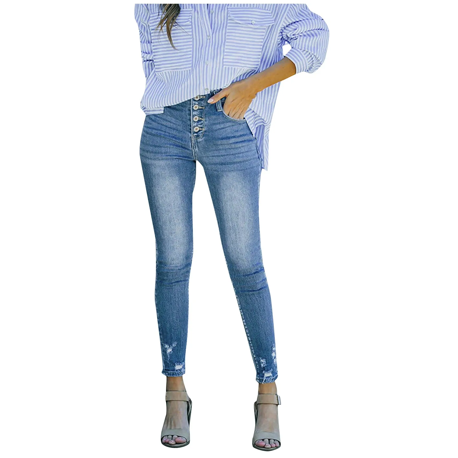 Women'S High Waisted Destroyed Skinny Jeans Elastic Stretchy Slimming Denim Pants Baggy Jeans Women'S Pants Jeans For Women Y2k
Women'S High Waisted Destroyed Skinny Jeans Elastic Stretchy Slimming Denim Pants Baggy Jeans Women'S Pants Jeans For Women Y2k