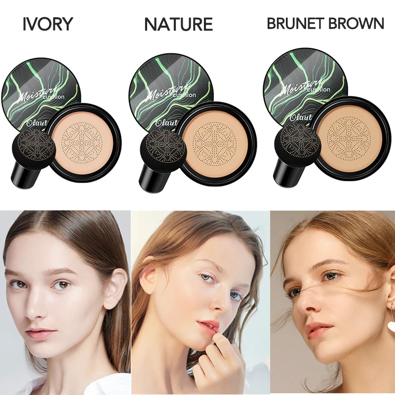 

Mushroom Head Air Cushion CC Cream Natural Moisturizing Foundation Concealer Whitening Oil-control Makeup Cosmetics BB Cream