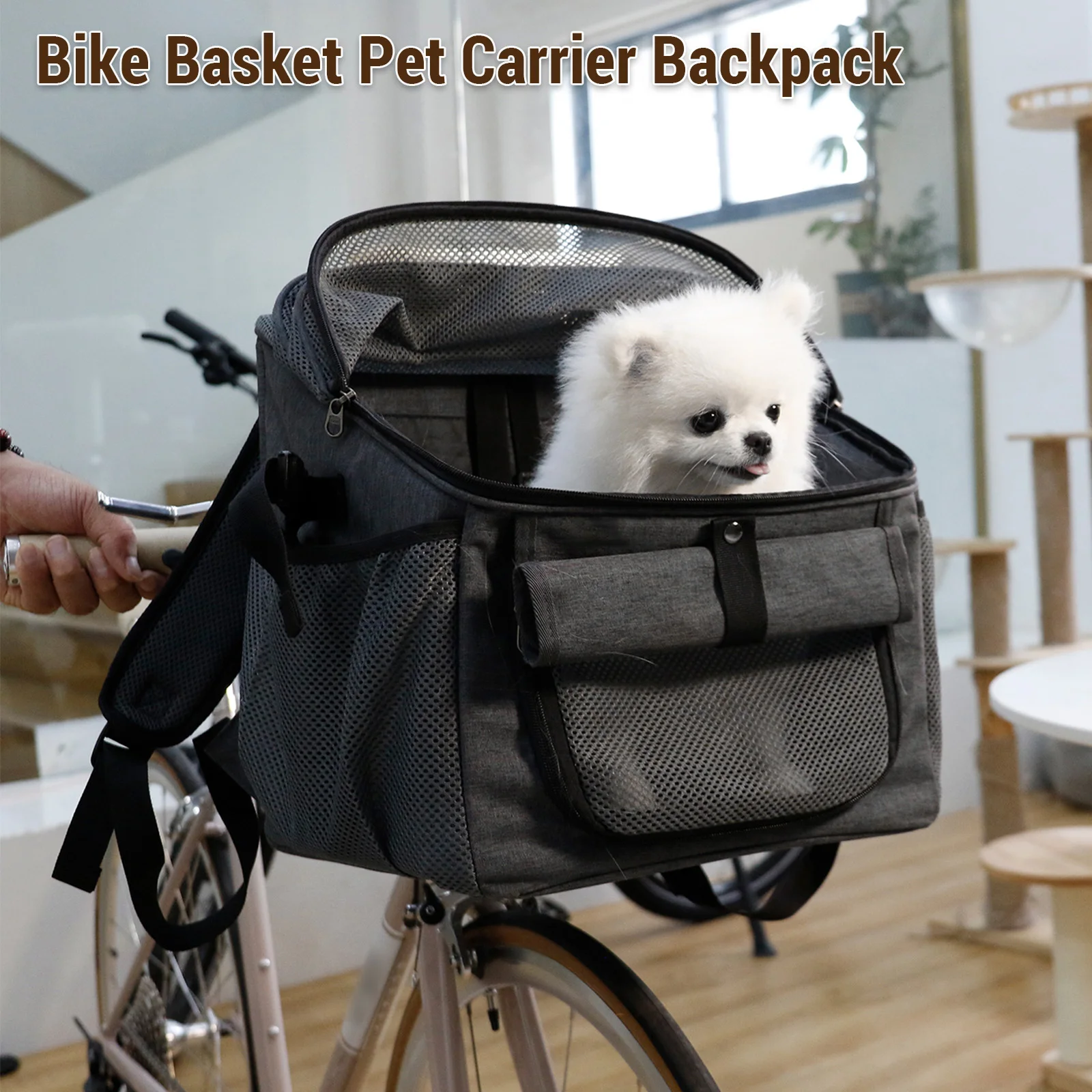 Dog Bike Basket Pet Oxford Cloth Carrier Backpack Expandable Puppy Backpack for Small Medium Cats Dogs
Dog Bike Basket Pet Oxford Cloth Carrier Backpack Expandable Puppy Backpack for Small Medium Cats Dogs