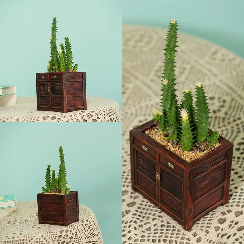 Vintage Flowerpots Cupboard Flowerpot Cultivate Seedlings Flowerpots Potted Succulent Plants Box Container Home Desktop Ornament
Vintage Flowerpots Cupboard Flowerpot Cultivate Seedlings Flowerpots Potted Succulent Plants Box Container Home Desktop Ornament