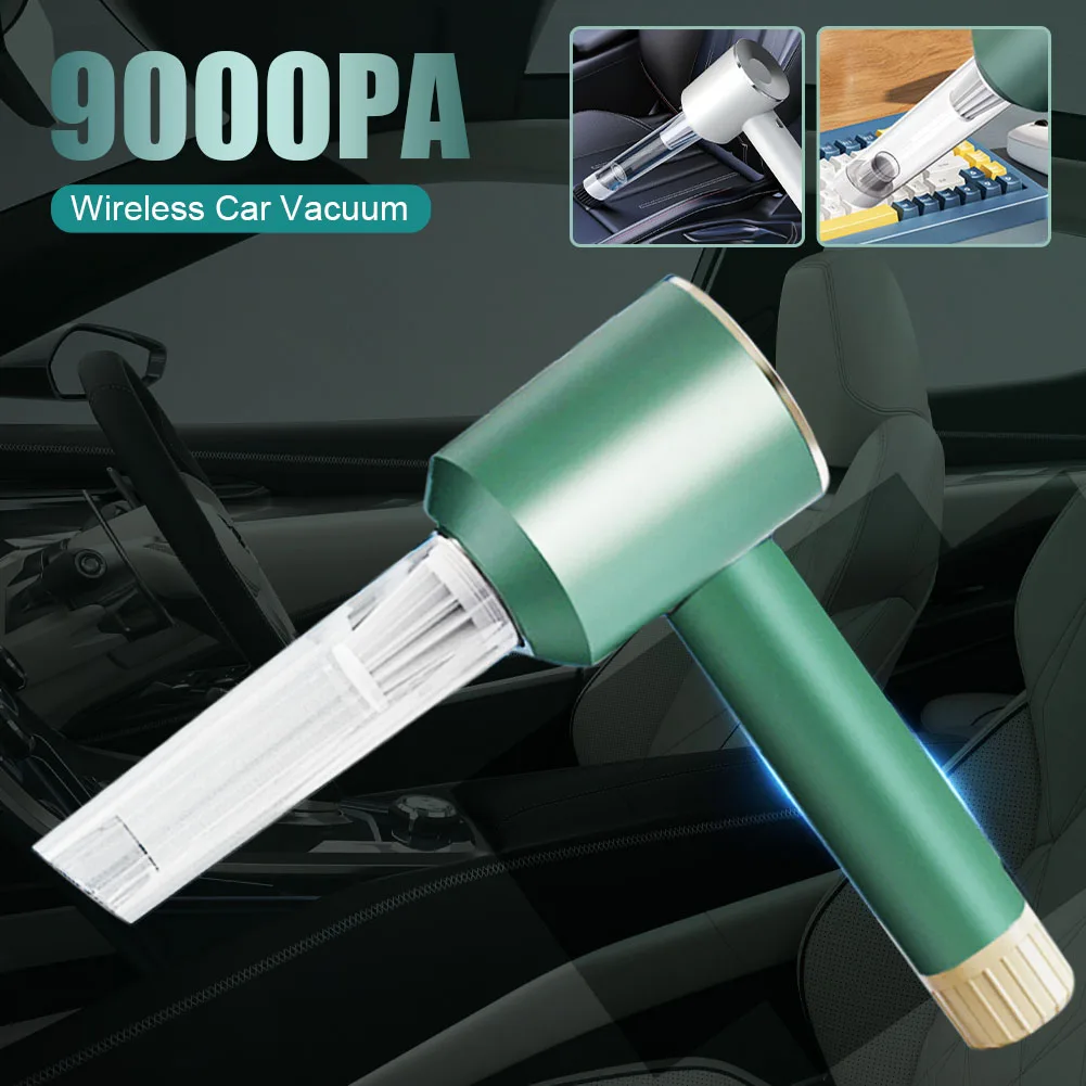 9000Pa Wireless Car Vacuum Cleaner Strong Suction Handheld Vacuum Cleaning Tool Wet Dry Use Air Duster for Car Home Accessories
9000Pa Wireless Car Vacuum Cleaner Strong Suction Handheld Vacuum Cleaning Tool Wet Dry Use Air Duster for Car Home Accessories