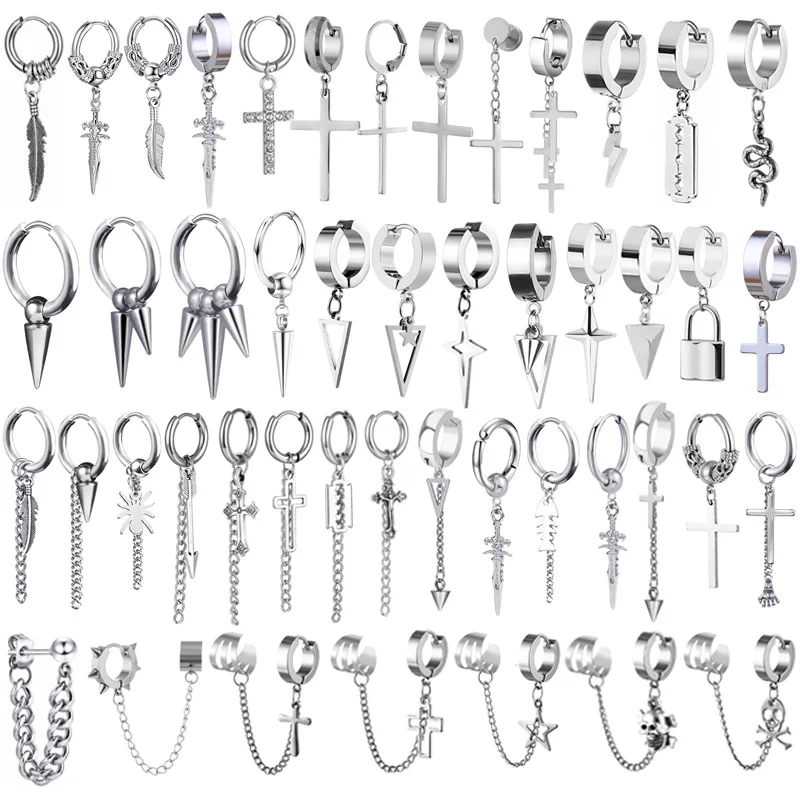 Fashion Punk Silver Arrow Cross Stainless Steel Drop Earrings For Women Men Gothic Street Pop Hip Hop Ear Jewelry Statement
Fashion Punk Silver Arrow Cross Stainless Steel Drop Earrings For Women Men Gothic Street Pop Hip Hop Ear Jewelry Statement