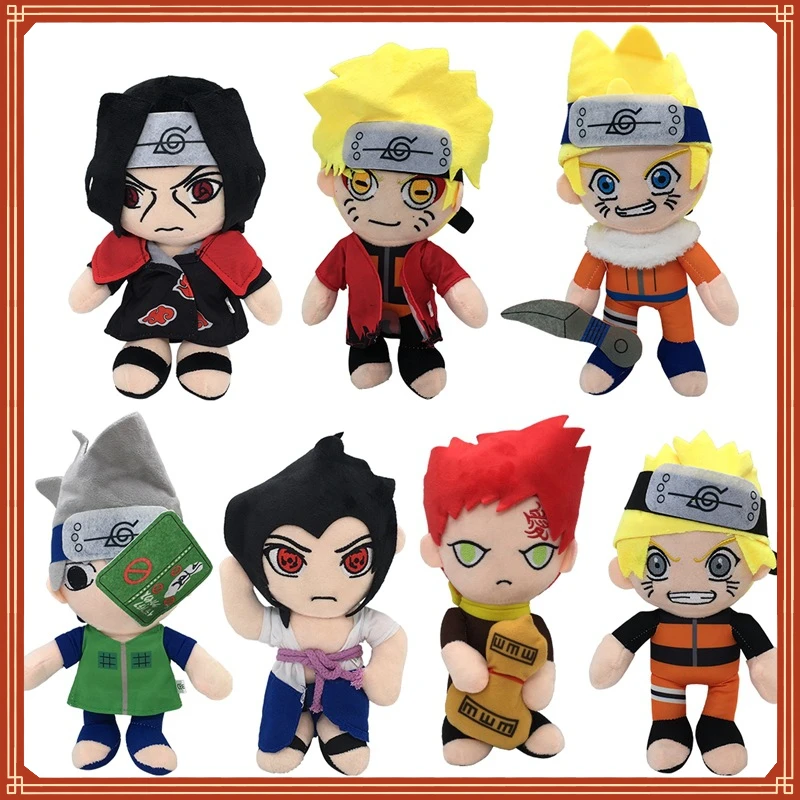 

2023 New Naruto Cute Plush Toy Classic Anime Peripheral Doll Uzumaki Hatake Kakashi Gaara Doll Kids Birthday Gift Christmas Gift